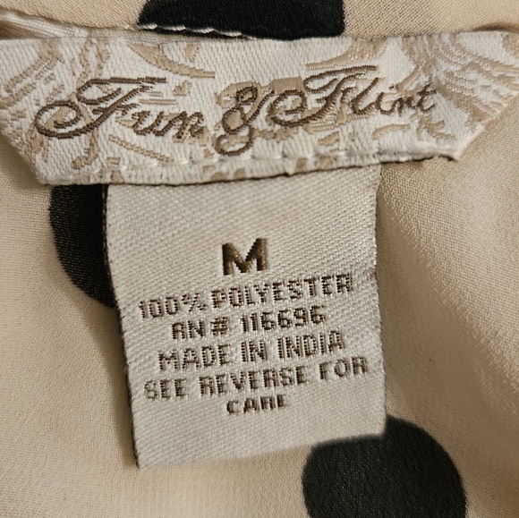 Beige and Black Polkadot Top - Picture 8 of 9